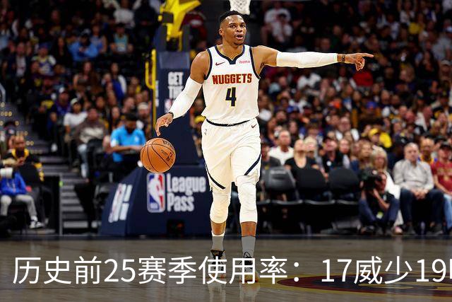 历史前25赛季使用率：17威少19哈登23字母占据前三 东契奇上榜6次